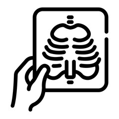 x ray Line Icon