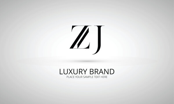 ZJ Z zj initial logo | initial based abstract modern minimal creative logo, vector template image. luxury logotype logo, real estate homie logo. typography logo. initials logo