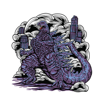 Godzilla Monsters design ilustration concept