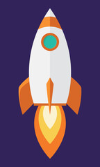 Cartoon Illustration of Vergeltungswaffe 2 (V-2) Rocket