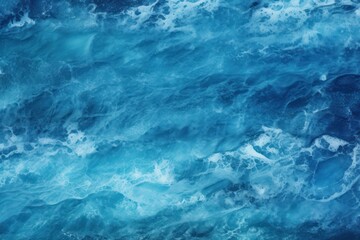 Fototapeta na wymiar Tranquil blue watercolor texture simulating the ocean's surface, ideal for serene backgrounds or aquatic themes.
