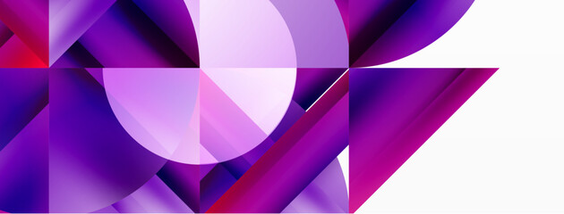 Fototapeta premium Minimalist marvel - squares and circles unite in harmonious geometry. Muted tones weave serene backdrop where structured tiles form dance of timeless elegance, epitomizing modern simplicity