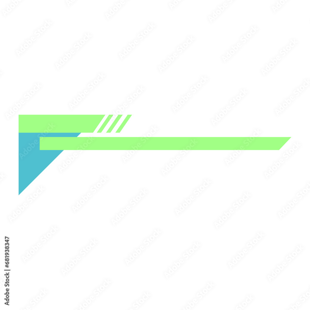 Wall mural geometric header element