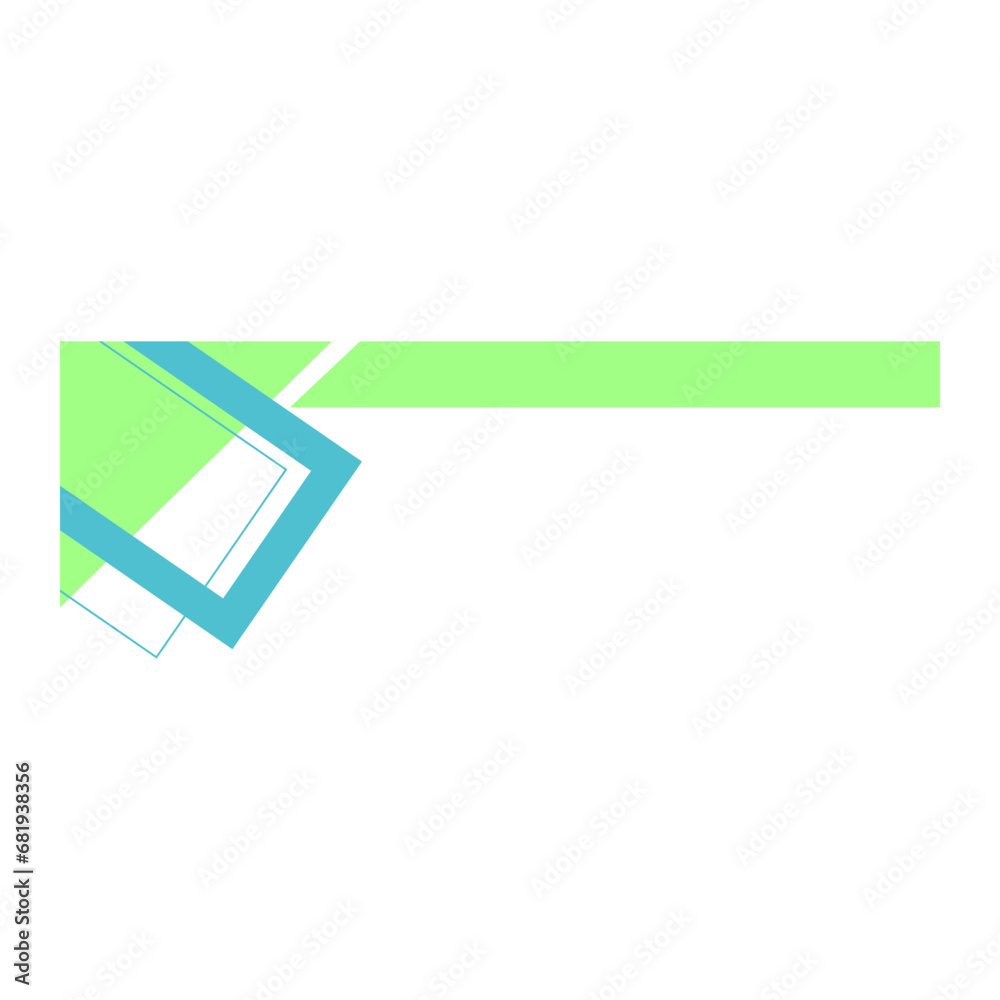 Wall mural geometric header element
