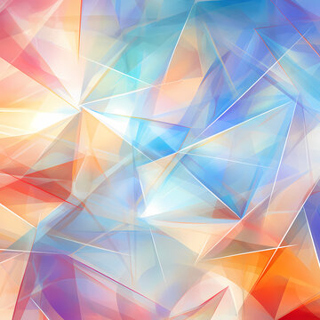 abstract prism-like patterns representing a celestial waltz