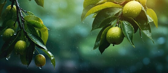 During the summer, as the rain nourished the garden, nature came alive with green trees and vibrant leaves, bearing fruits that not only provided food but also served as natural medicine.