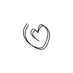 Heart Sketch Outline