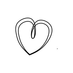 Heart Sketch Outline