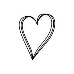 Heart Sketch Outline