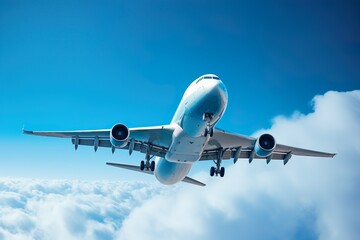 Obraz premium 飛行機と青空05