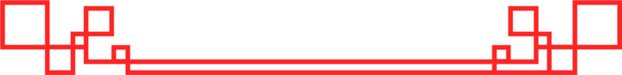 Obraz premium Asian Simple Border Illustration Isolated Background