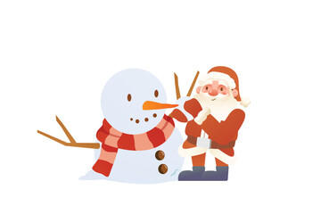 Santa Decorates The Snowman | Christmas Series