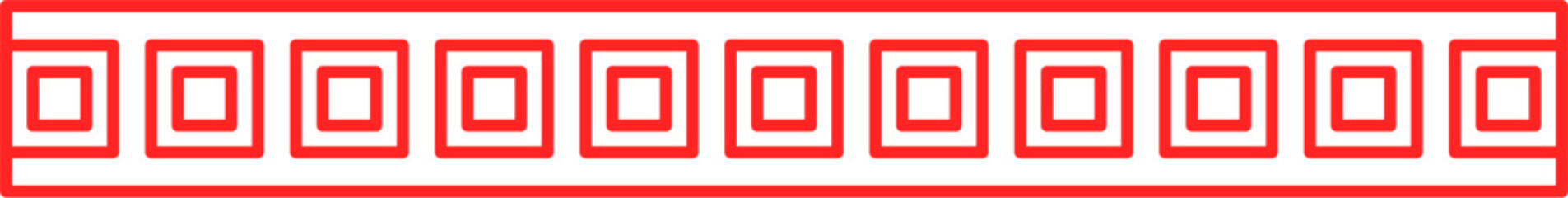 Asian Simple Border Illustration Isolated Background