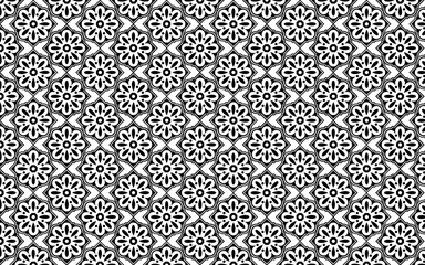 Decorative circle element seamless pattern 