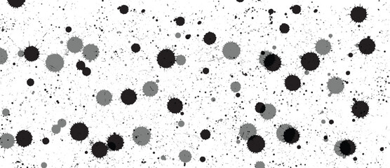 Paint textures and patterns illustration. Ink drops textures illustration.