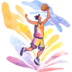 basketball in modern art, Generative AI