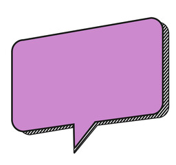 Naklejka premium Retro sticker box chat pop art style 90s