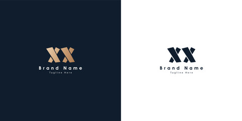 XX Letters vector logo design