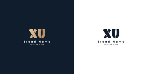 XU Letters vector logo design