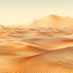 Fototapeta na wymiar linear representations of a desert mirage