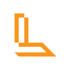 Monogram L design vector logo. Monogram initial letter mark L logo design. Monogram design vector logo. Monogram initial letter mark L logo design. Simple L monogram