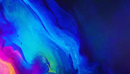 Abstract watercolor paint background with gradient deep blue color with liquid fluid grunge texture background