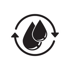 Water logo icon design vector illustration template