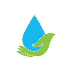 Water logo icon design vector illustration template