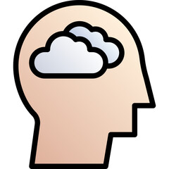 cloud vector line icon .svg