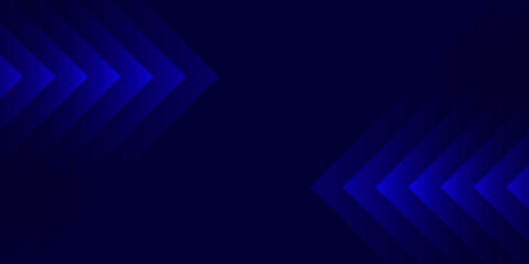 Abstract blue background with glowing blue geometric triangle design. 