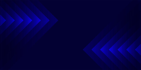 Obraz premium Abstract blue background with glowing blue geometric triangle design. 