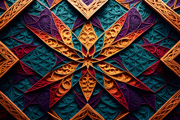 thai art pattern A Collection of Colorful and Textured Geometric Patterns
