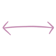 Purple Arrow Line Two Way Or Double Arrow Sketch Arrow Line Element