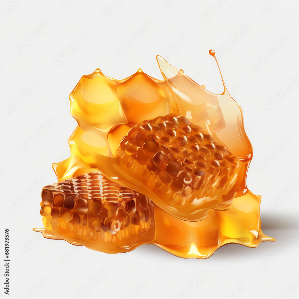 Wall mural The Beauty of Honey and Honeycomb