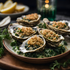 Oysters Rockefeller with Herbed Breadcrumbs - A Luxurious Seafood Delight