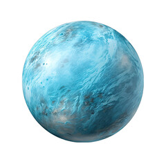 Obraz premium Sky Blue Planet Isolated on Transparent or White Background, PNG
