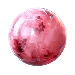 Fototapeta premium Pink Planet Rose Isolated on Transparent or White Background, PNG