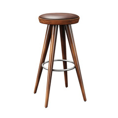 Stool on transparent background, white background, isolated, chair illustration