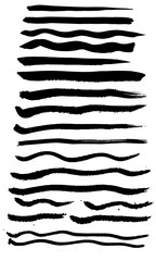 A set of brushes vector material