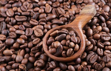 A coffee bean is a fruit from the Coffea plant and the source for coffee. It is the pip inside the red or purple fruit. 