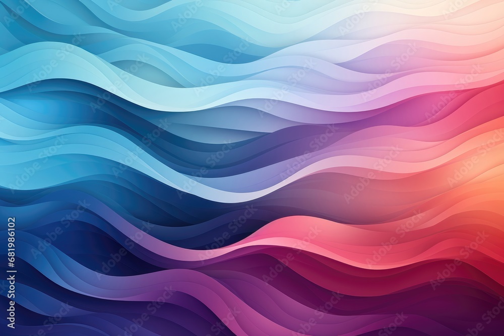 Wall mural an abstract background image exhibits a visually captivating wave with a seamless color gradient, fo