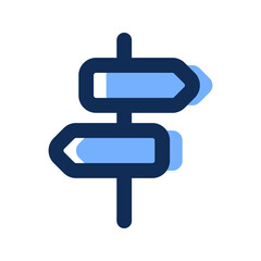 street sign filled line icon