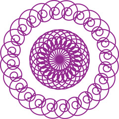 beautiful mandala with vector design 