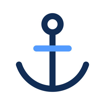 recommend clip art: anchor outline color icon