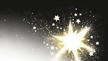 Fototapeta na wymiar Starry White Background star sparkling spangle christmas eve party gold beauty pretty fashionable light vector vectorial new year card wishes
