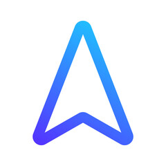 gps gradient line icon