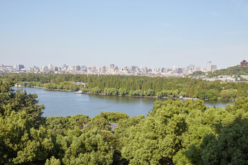 Obraz premium The beautiful historic city of Hangzhou, Zhejiang Province, China