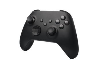 Game controller standing closeup on transparent background png