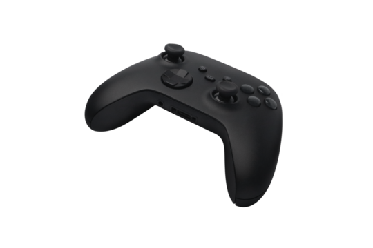 Joystick gamepad closeup on transparent background png