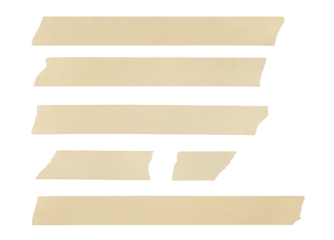 A set of old paper tape materials